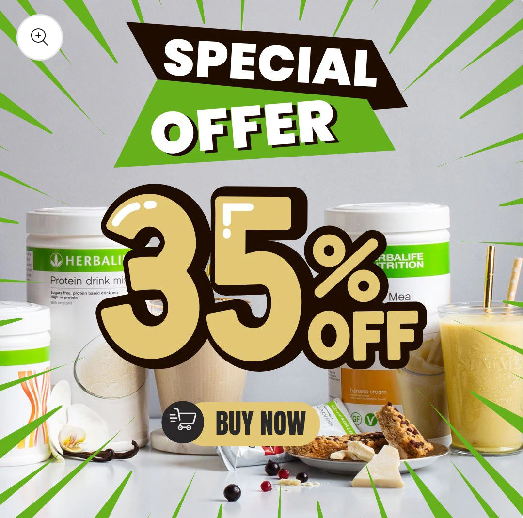 SUPER 35% lifetime discount with Herbalife. (Pay in installments with Klarna)